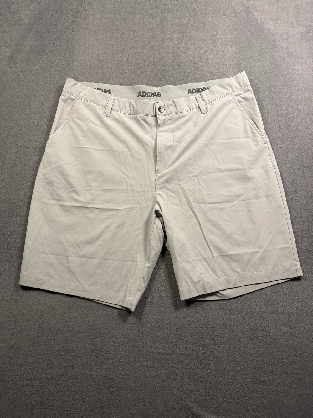 Adidas Ultimate365 Golf Shorts Men 40 Khaki Beige Performance Stretch Chino